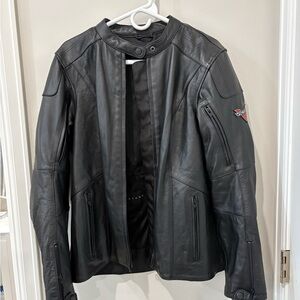 Victory Motorcycle Black Leather Jacket